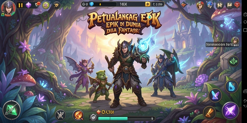 Tangkapan layar gameplay 116X menampilkan aksi pertarungan seru di dunia RPG.