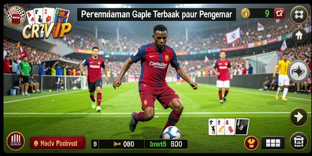 Screenshot yang menampilkan suasana seru gameplay Gaple di CR7VIP.