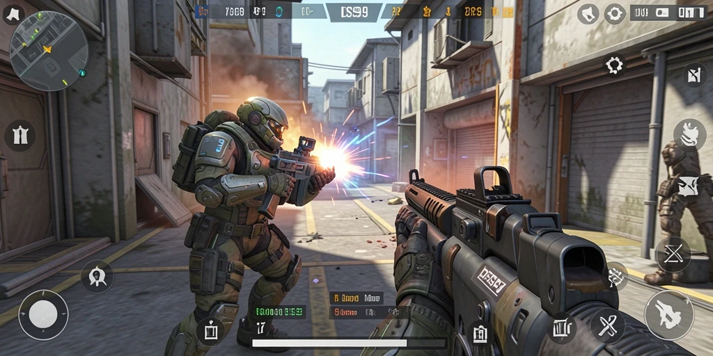 Gameplay intens di DS99 dengan aksi menegangkan.