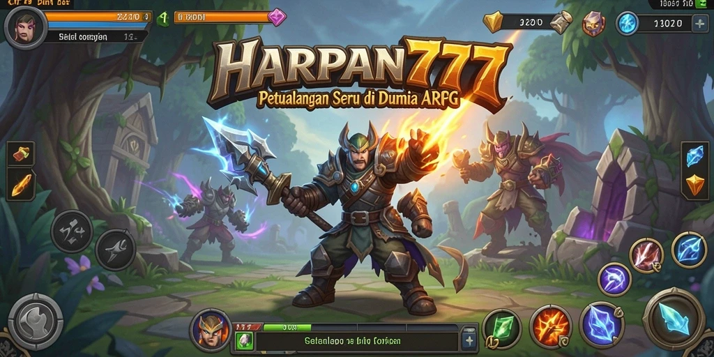 Tampilan gameplay <strong>HARAPAN777</strong> yang menegangkan dalam aksi ARPG.