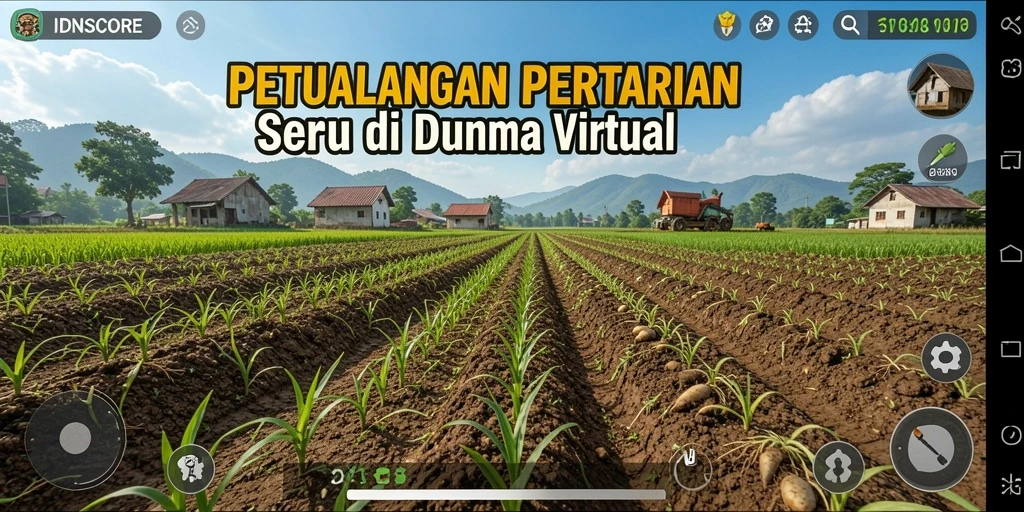 Tangkapan layar <strong>IDNSCORE</strong> menampilkan aktivitas pertanian yang seru dan beragam.
