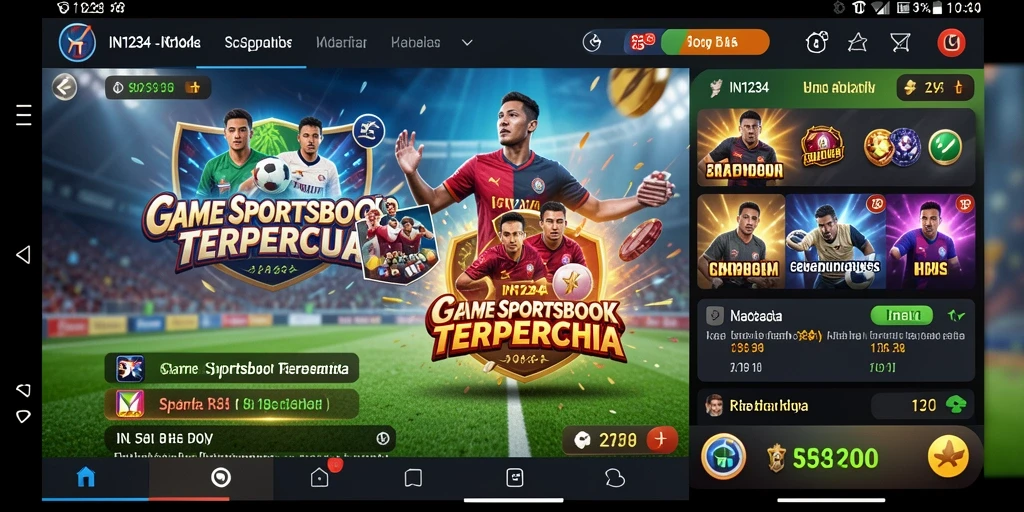 Tampilan gameplay taruhan olahraga yang menarik dan interaktif.