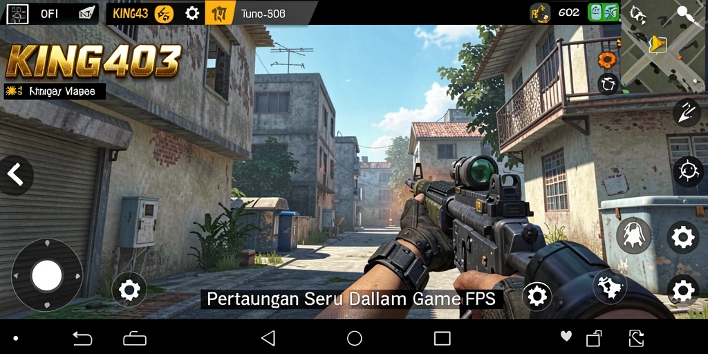 Tampilan seru dari gameplay KING403 dengan aksi menegangkan.