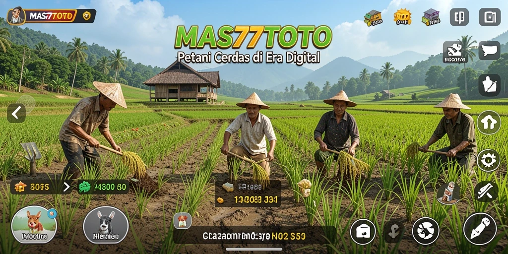 Tampilan gameplay seru dalam petualangan pertanian di MAS77TOTO.