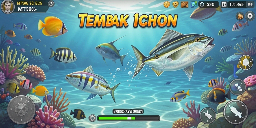 Tampilan gameplay menakjubkan saat menangkap ikan di MT966.