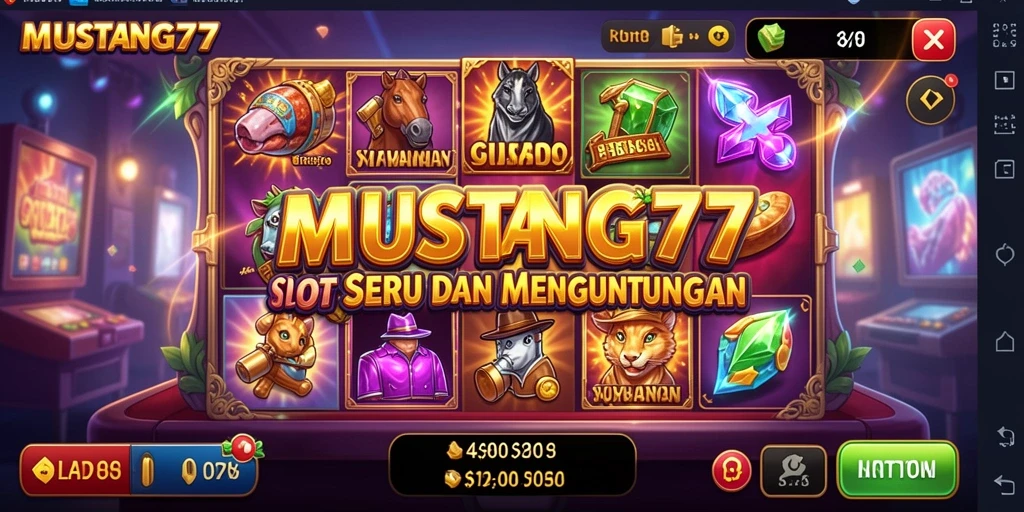 Tampilan slot MUSTANG77 yang mendebarkan dan penuh warna.