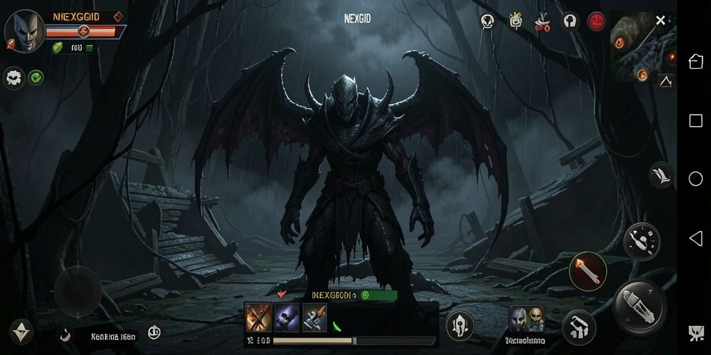 Tampilan menegangkan dalam gameplay NEXGID yang penuh ketakutan.