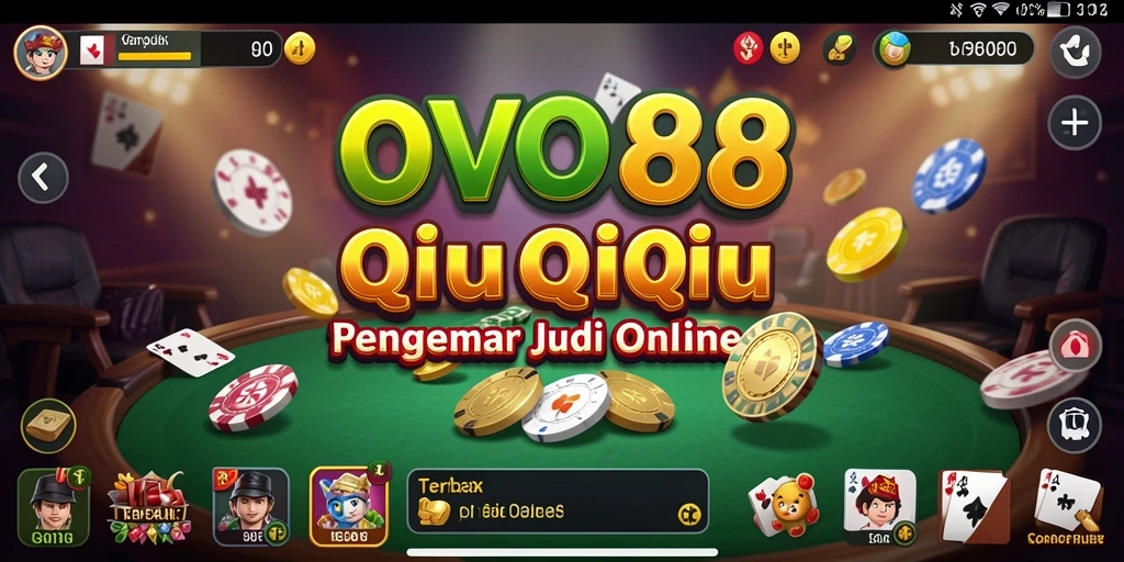 Tampilan gameplay QiuQiu yang mendebarkan di OVO88.