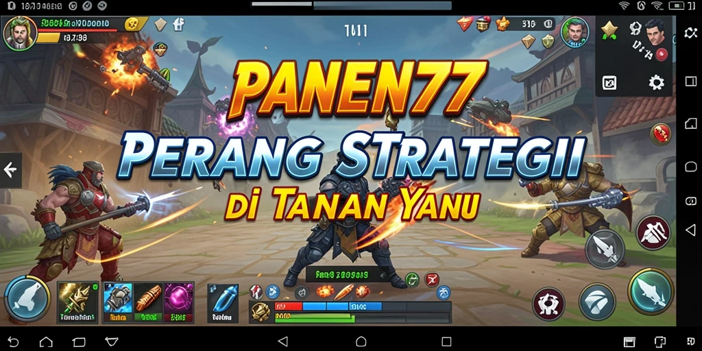 Screenshot gameplay <strong>PANEN77</strong> menunjukkan pertempuran taktis yang mendebarkan.