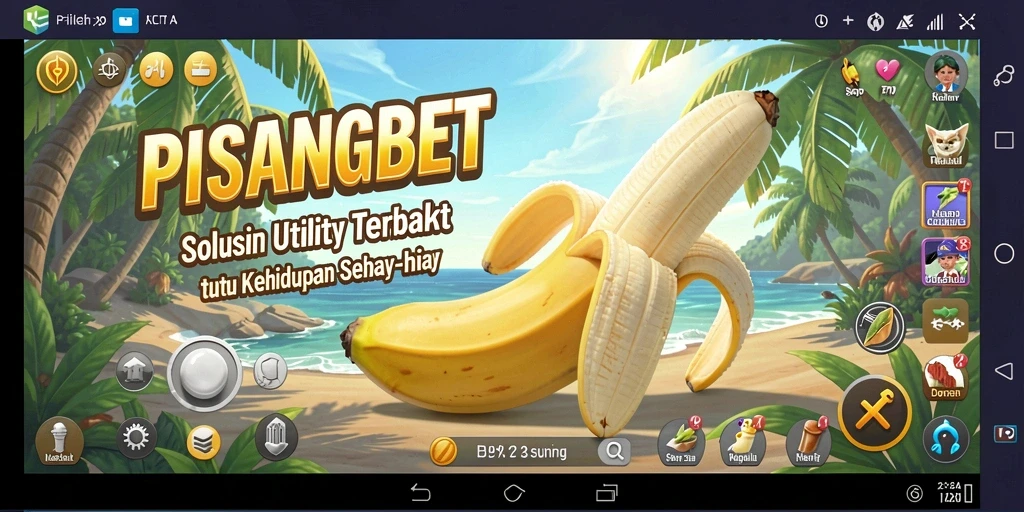 Screenshot utama PISANGBET yang menunjukkan antarmuka aplikasi yang intuitif.
