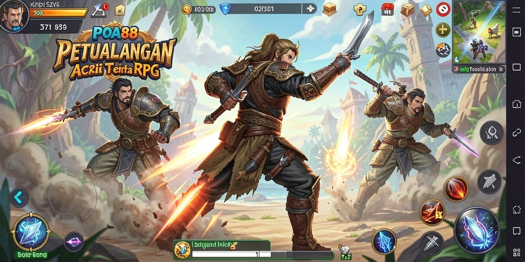 Screenshot utama menunjukkan aksi mendebarkan dari gameplay POA88.