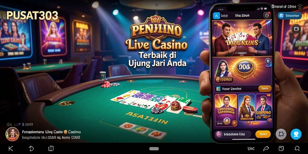 Gameplay menarik Live Casino PUSAT303 dengan dealer langsung.