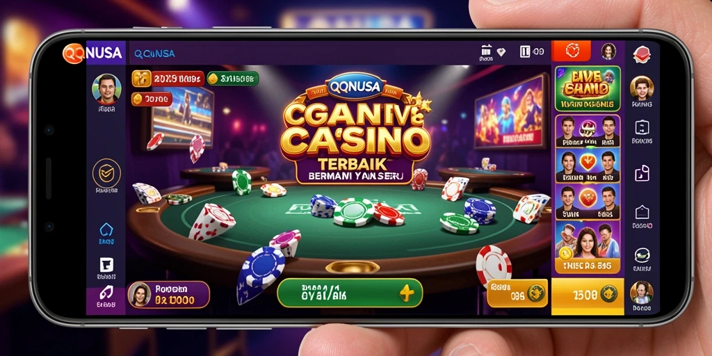 Tampilan gameplay Live Casino yang menarik pada QQNUSA.