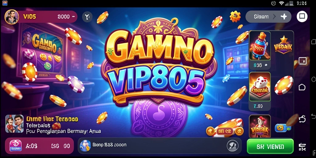 Tampilan gameplay menarik dari aplikasi Kasino VIP805.